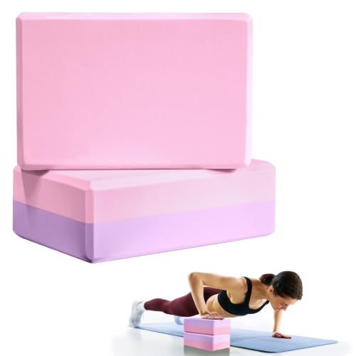 Image of Septo 2 Pcs Yoga Blocks, 9x6x3 Inch Foam Blocks for Pilates