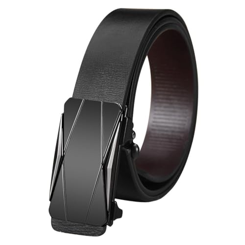 Belt Men's Genuine Leather Toothless Automatic Buckle Cowhide Belt Men's Belt