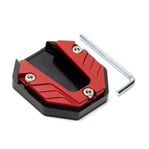 Support d'extension béquille moto en alu CNC : plaque élargisseur premium