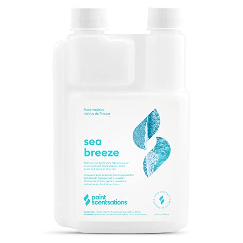 Paint Scentsations Sea Breeze Odor Control Paint Additive | Air Freshener For Home | Last Up To 4 Months | Mix 1oz For Every 1 Gallon Of Paint | 10oz Bottle