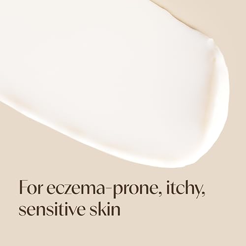 Image of Aveeno Eczema Therapy Daily Moisturizing Body Cream for Sensitive Skin, Soothing Eczema Cream for Dry & Itchy Skin Relief, Colloidal Oatmeal & Ceramide, Steroid- & Fragrance-Free, 12 Oz