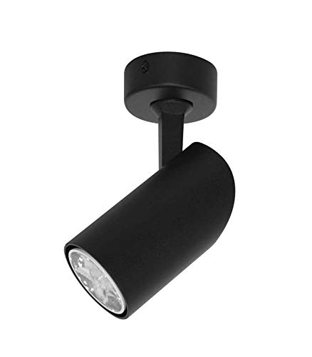 Petit noir GU10 plafonnier spot noir mat orientable salon et cuisine 220V