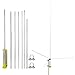 UAYESOK 20ft CB Base Station Antenna, 27MHZ Aluminum Alloy CB Base Antenna, 3.5dBi High Gain & Low VSWR & All-Weather Resilience & Pre-Assembled
