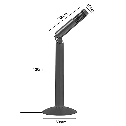 LI K24 Micrófono de escritorio de rotación de 120 ° Micrófono de condensador de escritorio estéreo J