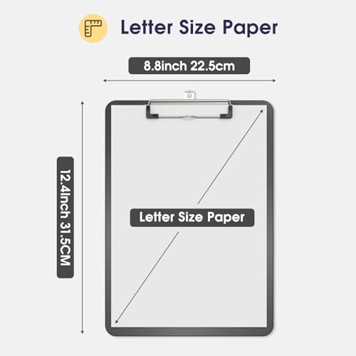 Macroclo 6-Pack A5 Clipboards - Colored, With Ruler & Low-Profile Clip, For School & Office - View #12