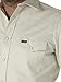 Wrangler mens Cowboy Cut Western Two Pocket Long Sleeve Snap Work - Firm Finish button down shirts, Stone, X-Large US