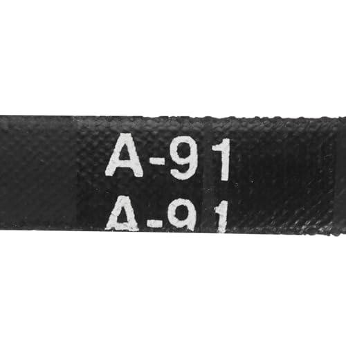 Image of uxcell 2pcs A91 or 4L930 Classic Wrapped Rubber V-Belt, 91 inch(2311mm) Inside Circumference, A Profile V Belt