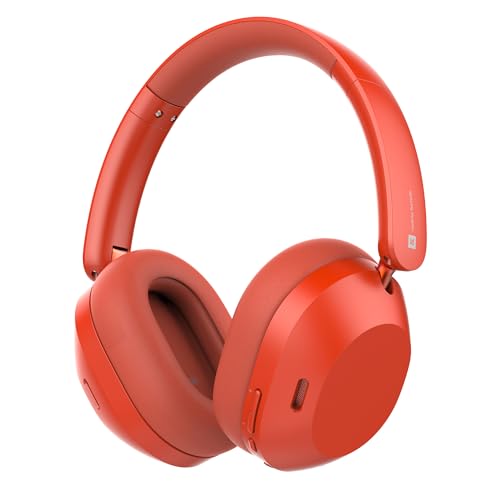 Image of realme TechLife Studio H1 Over The Ear Over Ear Wireless Headphone with 70Hours Playtime 360 Spatial Audio, 40mm Drivers, 80ms Superlow Latency, 43 dB Adaptive ANC-Red