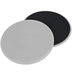 BOBOZHONG Exercise Slider,Core Sliders Double Sided Gliding Discs Sliding Discs Gym Home Fitness Equipment for Use on Carpet Hardwood Floors(Grey)