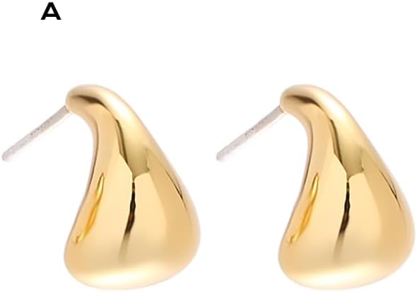 Irregular C-Hoop Earrings for Women Sustainable 18K Gold Plated Recycled Brass Hypoallergenic 925 Sterling Silver Posts PVD Coated Modern & Versatile - Image 6