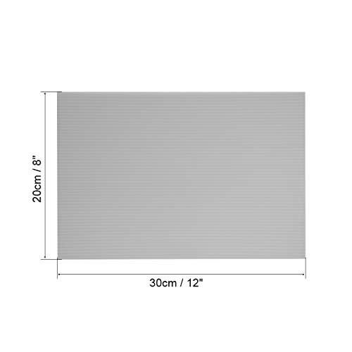 Image of uxcell Corrugated Plastic Sheets,3mm Gray Blank Yard Lawn Signs,8 Inch x 12 Inch,Waterproof Sign Blank Board 1pcs