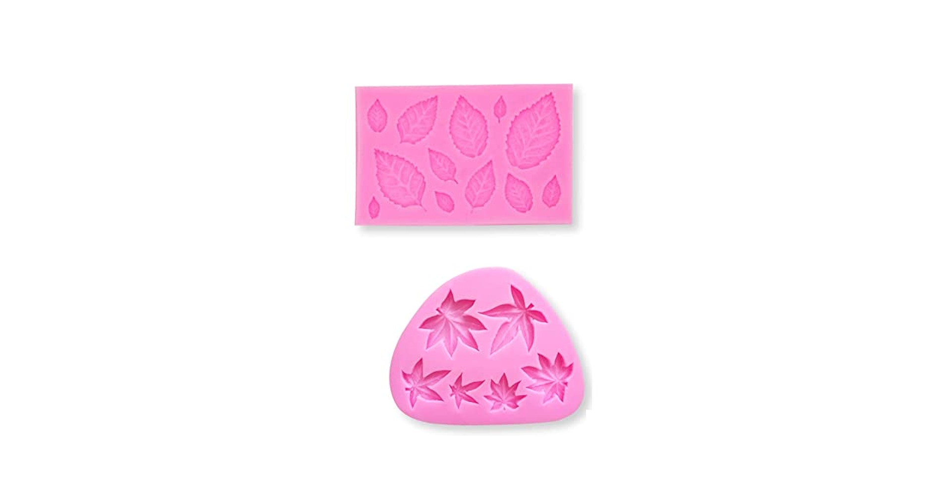 レジン、樹脂粘土用モールド詰め合わせ シリコンモールド 四角 UVレジン型 樹脂粘土型 約6.5×11.3×1.2cm