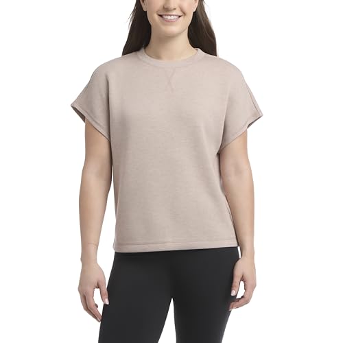 Danskin Womens Short Sleeve Crew Neck Luxe T-Shirt