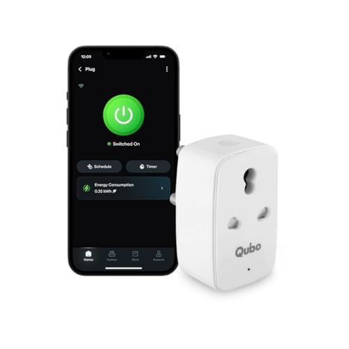 Qubo 16A Wi-Fi + Bluetooth Smart Plug | Energy Monitoring | Ideal for Heavy Appliances Like ACs, Geysers & Water Pumps | Voice Control with Alexa & Google Assistant | From Hero Group view 1
