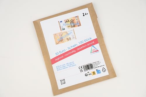 WISSNER® 80624 aktiv lernen - Euro Spielgeld zum Rechnen 100 x 50 Euro Banknoten