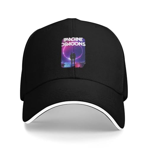 Casquette de baseball Imagine Dragons au design féminin et style de routier rétro d'été
