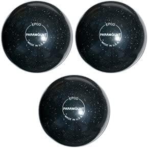 Bowlerstore Products EPCO Duckpin Bowling Balls - Speckled House Ball - Black (4 7/8 inch- 3lbs. 8 oz.) 3 Balls