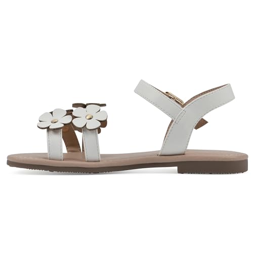 Image of WHITE MOUNTAIN Girl's Gloss Flat Sandal