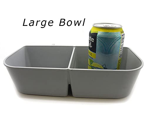 Kennel Travel Kit for Pets - Hook-On Dish & Live Animal Labels (Large)