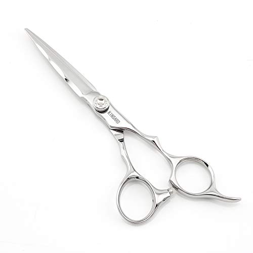 Hair Scissors 6 Inch Barber Scissors Waved Shape Blade Hair Cutting Scissors 440C Haircut Scissors Kinsaro Hair Scissors 6 Inch Barber Scissors Waved Shape Blade Hair Cutting Scissors 440C Haircut Scissors Kinsaro