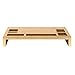 Kate and Laurel Briggs Wood Monitor Riser Desk Organizer, Gold