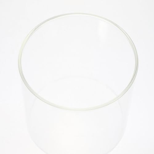 Vase cylindrique en verre transparent pour composition de fleurs sur table