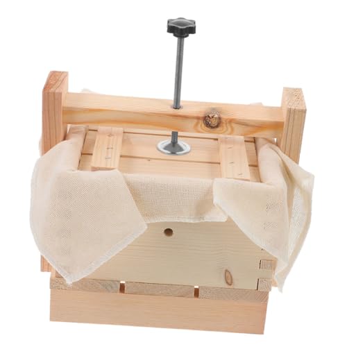 Unomor 1set Tofu Maker Kit Wooden Tofu Press Mold Fresh Cheese Precision Kitchen Tool Easy to Use for