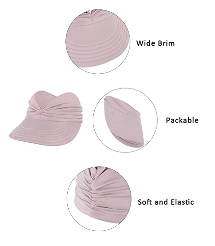 Durio Sun Hats For Women Uv Protection Wide Brim Sun Visor Hats For Women Packable Summer Beach Hats Black #TOP5