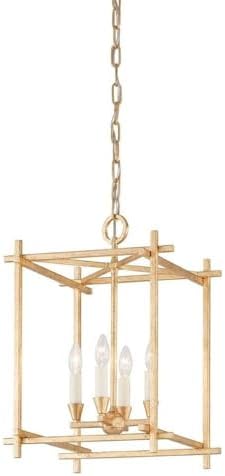 Troy Lighting Huck - 4 Light Pendant in Global Style-21.25 Inches Tall and 15 Inches Wide-Gold Finish -Traditional Installation