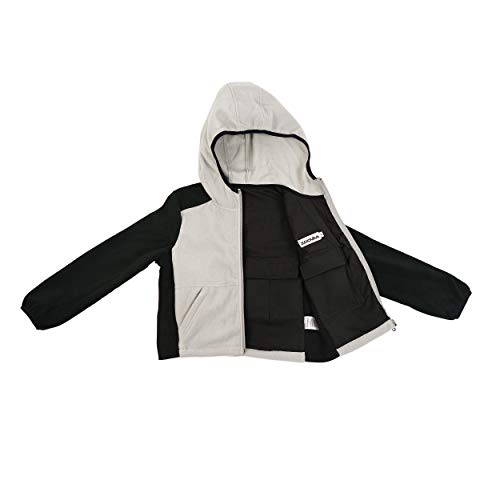 Kids Compression Sensory Jacket w/Hood | Boys Weighted Jacket with Soft Microfiber Fleece Sweater for Children – Removable Weights (Medium)3