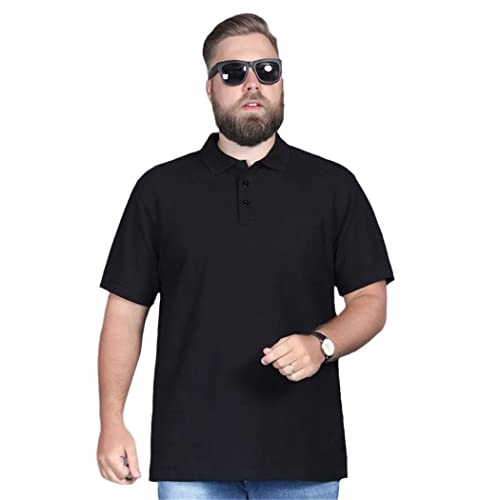Polo d'été manches courtes homme noir XXXXXXXXXL contre la chaleur : restez frais et élégant