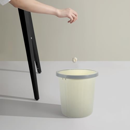 Caneca de basura para hogar 8 litros color beige miniatura 5
