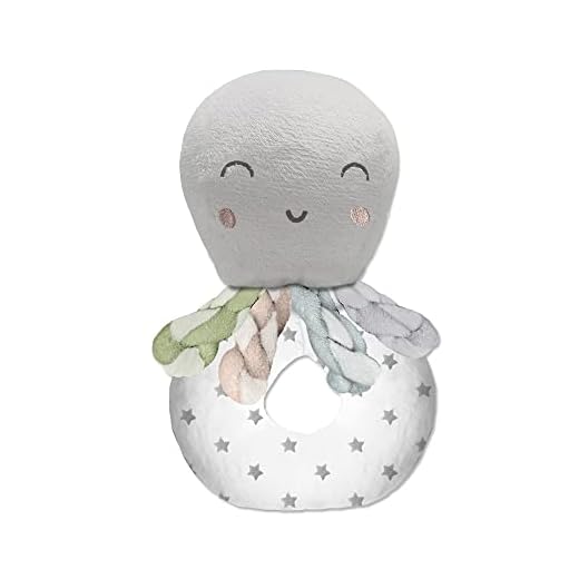 Sonajero peluche Pulpo para bebés