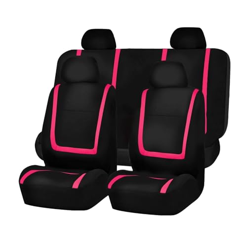 Housses de siège voiture rose universelles 5 places pour intérieur Dodge Challenger et Durango