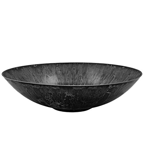 Blümelhuber Boho Deko Schale Grau Tisch Deko Dekoschale Anthrazit - Flur Deko Schale Tischdeko Hochzeit Deko