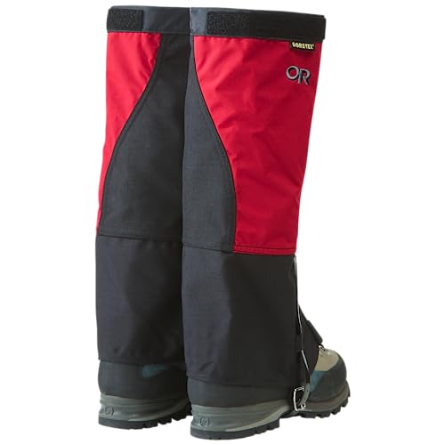 Outdoor Research Unisex Expedition Crocodile Gore-TEX Gaiters, Chili/Black, M