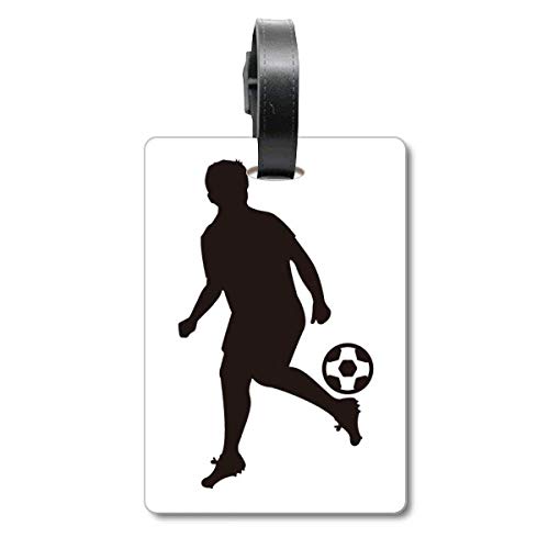 Étiquette de valise motif football cadeau idéal pour jeune voyageur