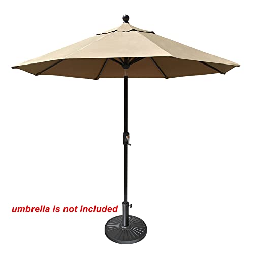 EliteShade USA Umbrella Base Stand Market Patio Outdoor Heavy Duty Umbrella Holder with Concave Radial Pattern,Black - Image 6