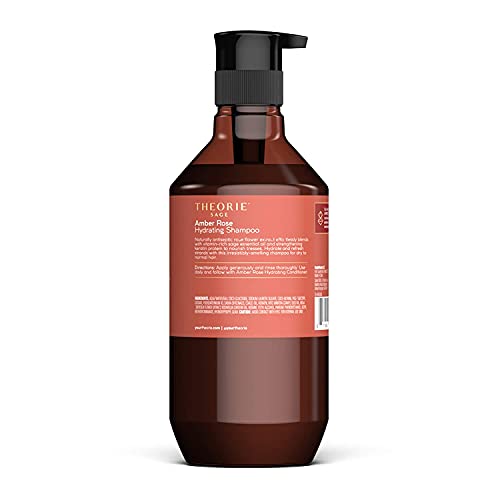 Theorie Amber Rose Hydrating Shampoo- Refresh & Hydrate, Irresistible Scent Of Rose, Jasmine & Amber, Suited For All Hair Types-Color & Keratin Treated Hair, 400Ml #TOP1