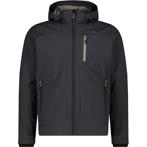 Veste softshell homme CMP blouson imperméable à capuche zippée