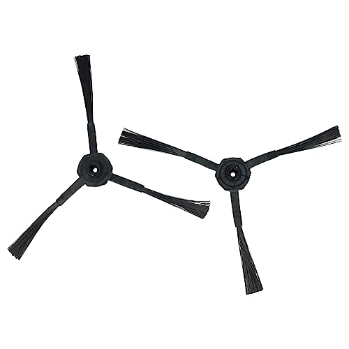 vhbw 2X Spazzola Laterale Compatibile con Ariete Briciola 2712, 2711, 2717 Robot aspirapolvere - Set spazzole, Nero