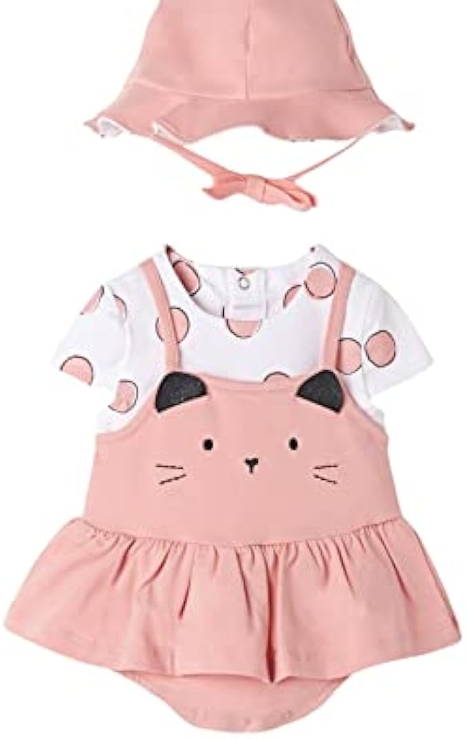 Mayoral - Dungaree Skirt w/hat for Baby-Girls - 1616, Blossom