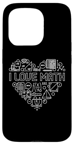 I Love Math Heart Back To School ���w ���t �w�� �X�}�z�P�[�X iPhone 15 Pro �p