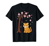 Tigre Japonais Fleurs Sakura Anime Manga Kawaii