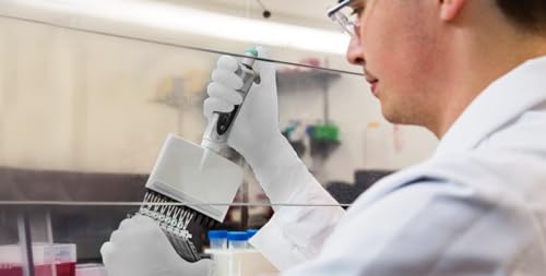 Ansell TouchNTuff 83-300 Polyisopren Handschuhe, Chemikalien- und Flüssigkeitsschutz, Weiß, Größe 7.5 (20 Paar)