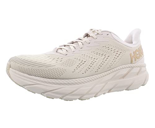HOKA ONE ONE Clifton 7 Womens Shoes Size 8, Color: Almond Milk Bronze