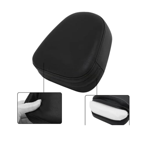 Dossier passager arrière moto custom finition cuir durable - 4
