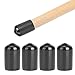 WOHPNLE 10Pcs Pool Tip Cover, Rubber Billiard Cue Tip Protector Pool Cue Protector Durable Billiard Cue Tip Cover Portable Billiard Pool Cue Tip Protector for 12.5-13 Mm Tips(12mm), Black