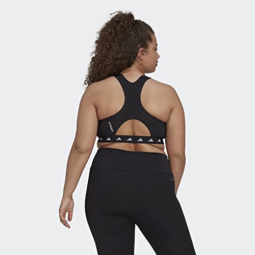 Sujetador deportivo de soporte medio adidas Powerreact Techfit negro 1X 4