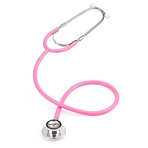 NO LOGO XJB-TZQ, Deluxe Dual Head Medical Stethoskop Arzt Kardiologie Stethoskop Professionelle Arzt Stethoskop Medizinprodukte for Nurse Vet (Farbe : Basic Pink)